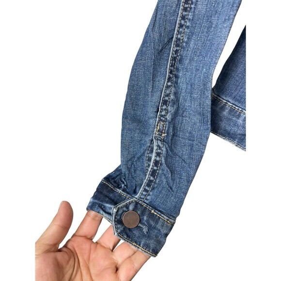 Kut From‎ the Kloth Amelia Blue Denim Jean Jacket, Women Sz Small Med Wash - Picture 6 of 12